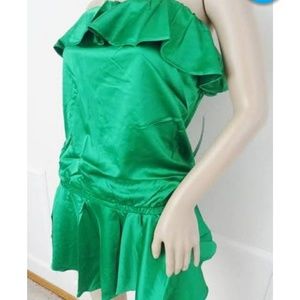 Rachel Lym Emerald swim cover up sz